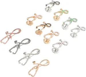 12pcs Brooch Pins EnamelLapel Pin Cute Funny Badges Cartoon Jewelry for Medical Students Doctor
