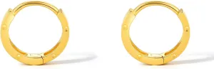 18K Gold Hoop Earrings for Women Hypoallergenic Huggie Earring Small Hoops Lightweight Jewelry Trendy Tiny Dainty Gift C0910793
