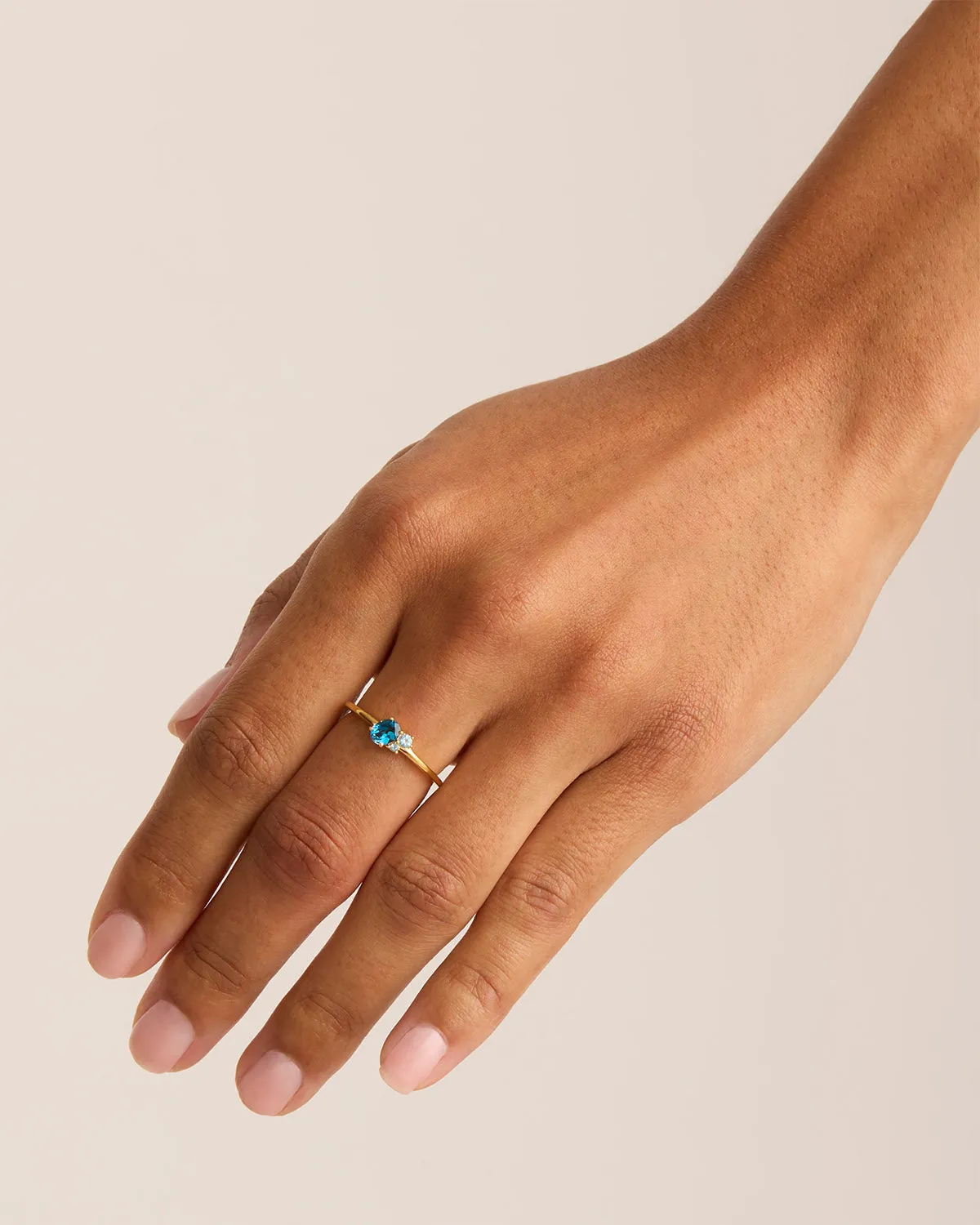 18k Gold Vermeil Kindred Birthstone Ring - December