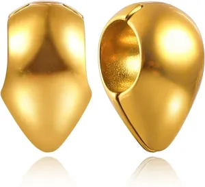 2 PCS Ear Weight for Lobe - 6mm  Ear Tunnels Plugs - 316 Stainless Steel - Hypoallergenic Expander