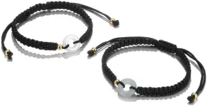 2Pcs Ping An Buckle Bracelets for Couple Best Friends Chinese Style Jade Bangle Bracelet Friendship Best Wishes Jewelry