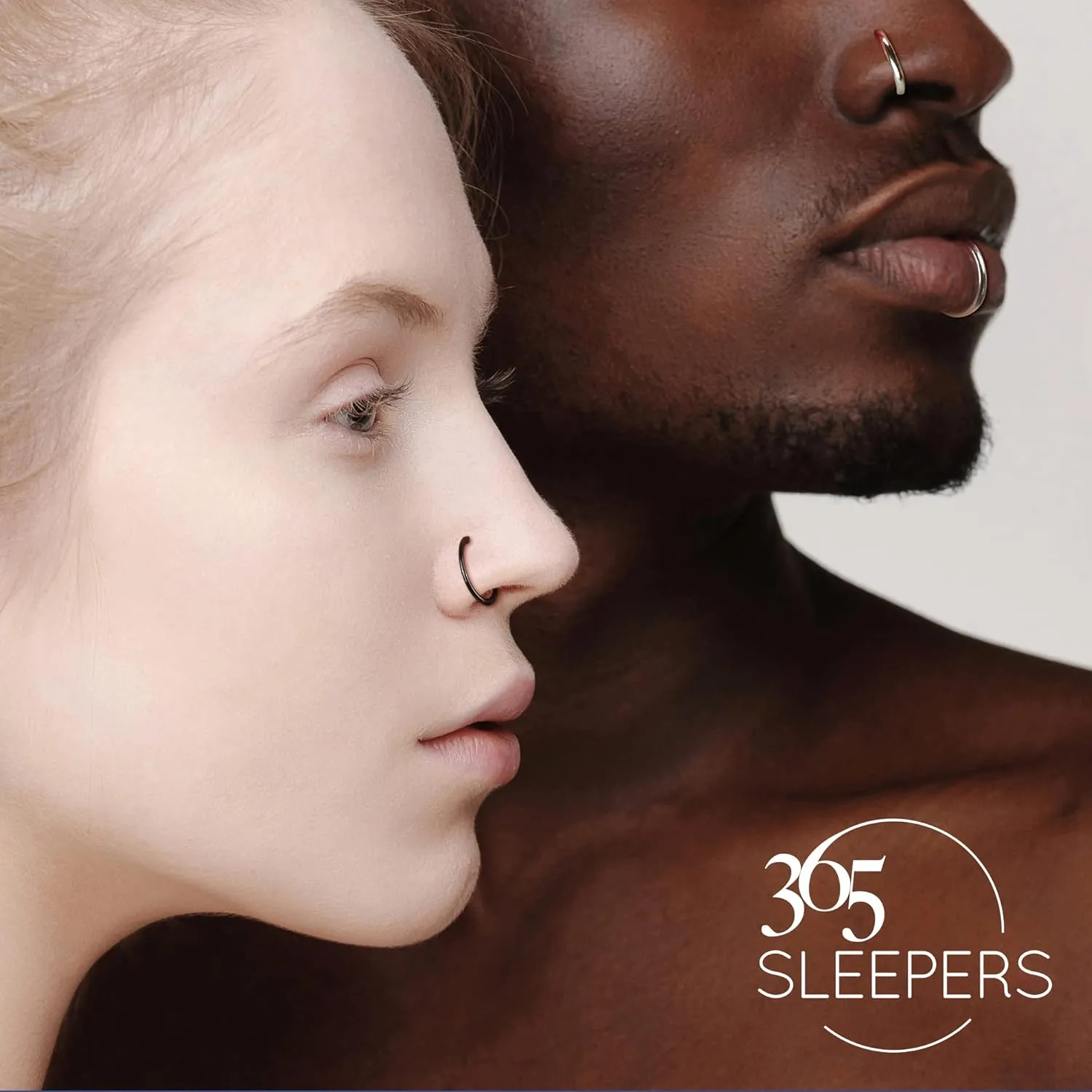 365 Sleepers 316L Surgical Steel Hypoallergenic 16G Gem Septum Jewelry Hinged Segment Ring Body Piercing Hoop Lip Rings Helix Cartilage Rook Sleeper Earrings 8mm  10mm