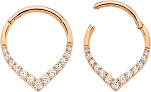 365 Sleepers Titanium Implant Grade 16G Gem Tear Drop Septum Jewelry Hinged Segment Ring Body Piercing Hoop Lip Rings Helix Cartilage Rook Sleeper Earrings 8mm  10mm
