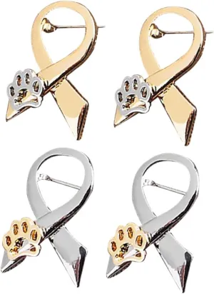 4pcs Dog Claw Brooch Lapel Pins Cute Cartoon Decorative Breastpin for Women Girls