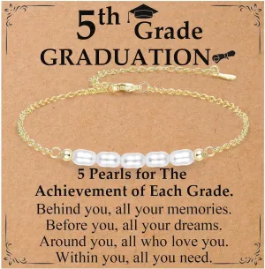 5th, 6th, 8th Grade Graduation Gifts for Girls Class of 2025 Grad Gifts Graduation Bracelets for Daughter, Granddaughter