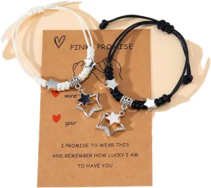 72ore Stocking Stuffers Holiday Outfits for Women 2024 Friendship Bracelets for Women Matching Bracelet for Best Friend BFF Bracelet Adjustable Braided Bracelet Cute Jewelry Gifts for Friends