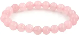 8mm Natural Gemstones Round Beads Energy Power Crystal Chakra Reiki Healing Elastic Stretch Bracelet 7 Inch Unisex