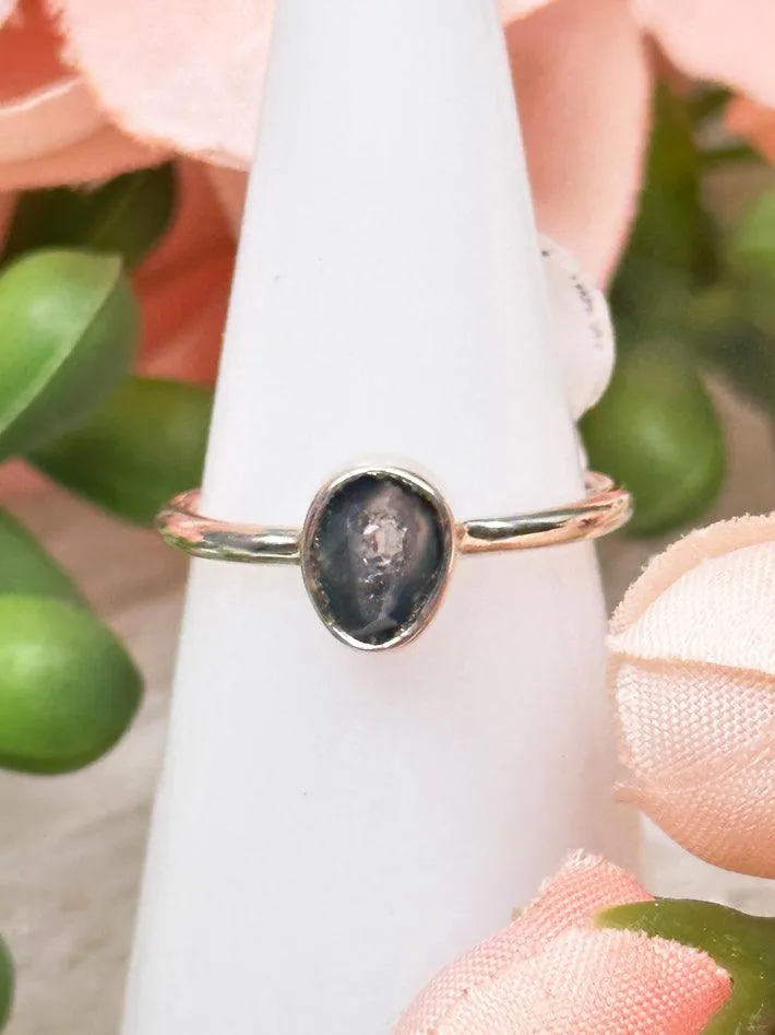 925 Silver Agate Rings