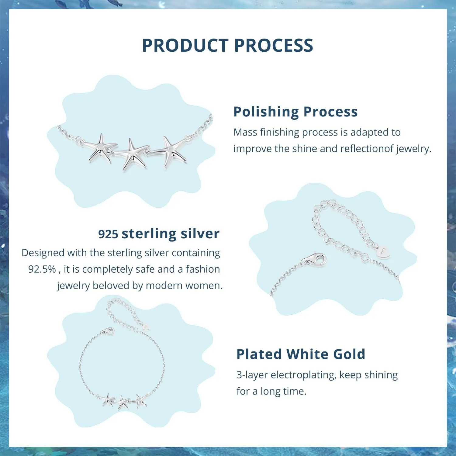 925 Sterling Silver Chain Bracelet with Cat Love Heart Charm Adjustable Plated Gold Bracelets with Chain Length 6.5in-7.9in, Best Jewelry Gift for Girls Women Cat Lovers