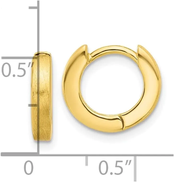 925 Sterling Silver Rhodium-plated Hoop Earrings