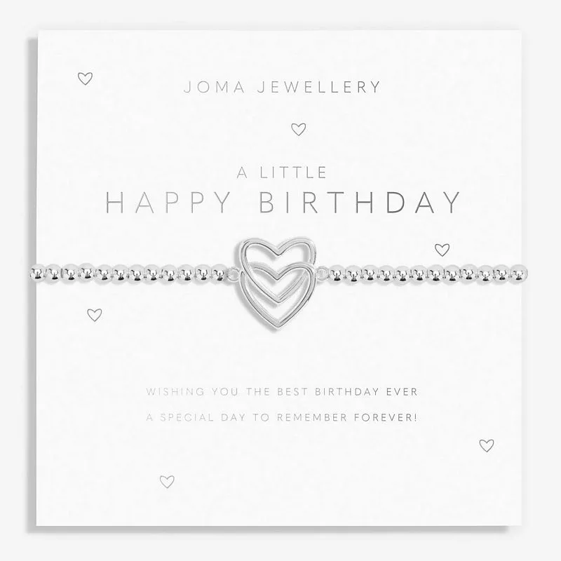 A Little Happy Birthday Silver Bracelet
