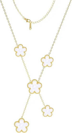 AICase Valentines Day Gifts Clover Necklace for Women 18K Gold Plated Four Leaf Clover Necklace Lucky Pendant Jewelry Gifts for Women/Mon Birthday