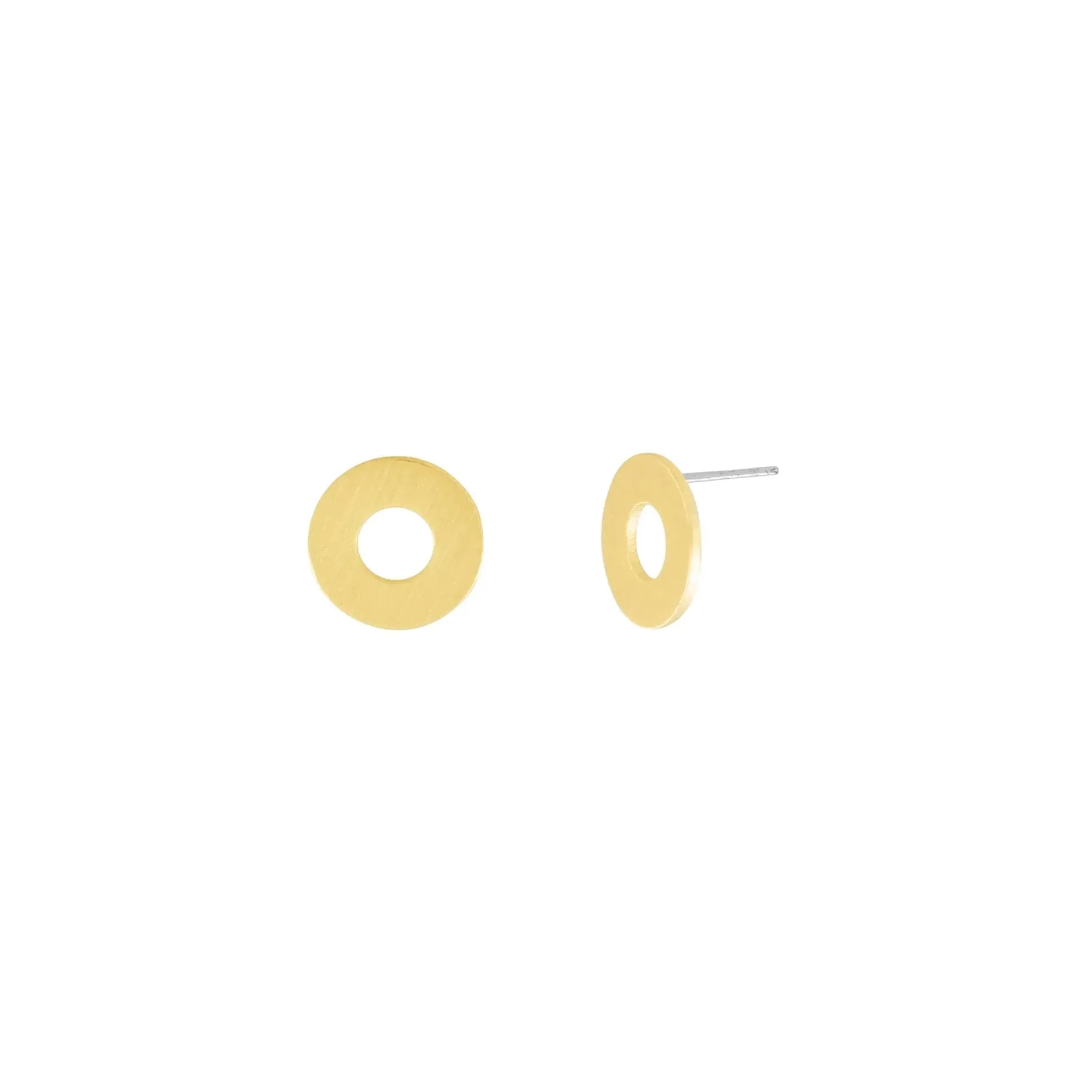 Alaya Chunky Cirkel Post Earring Gold Plating