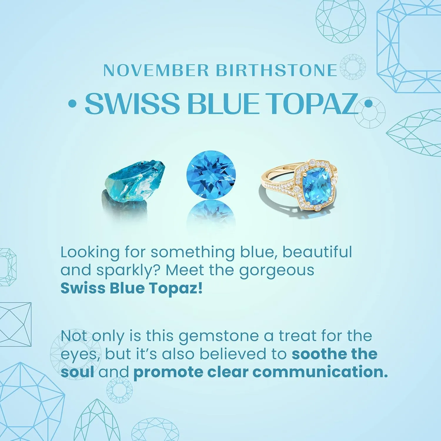 Angara Natural Trillion Checker-Cut Swiss Blue Topaz Solitaire Pendant in 14K Solid Gold/Platinum | November Birthstone, Birthday, Engagement, Anniversary, Wedding Jewelry Gift for Women