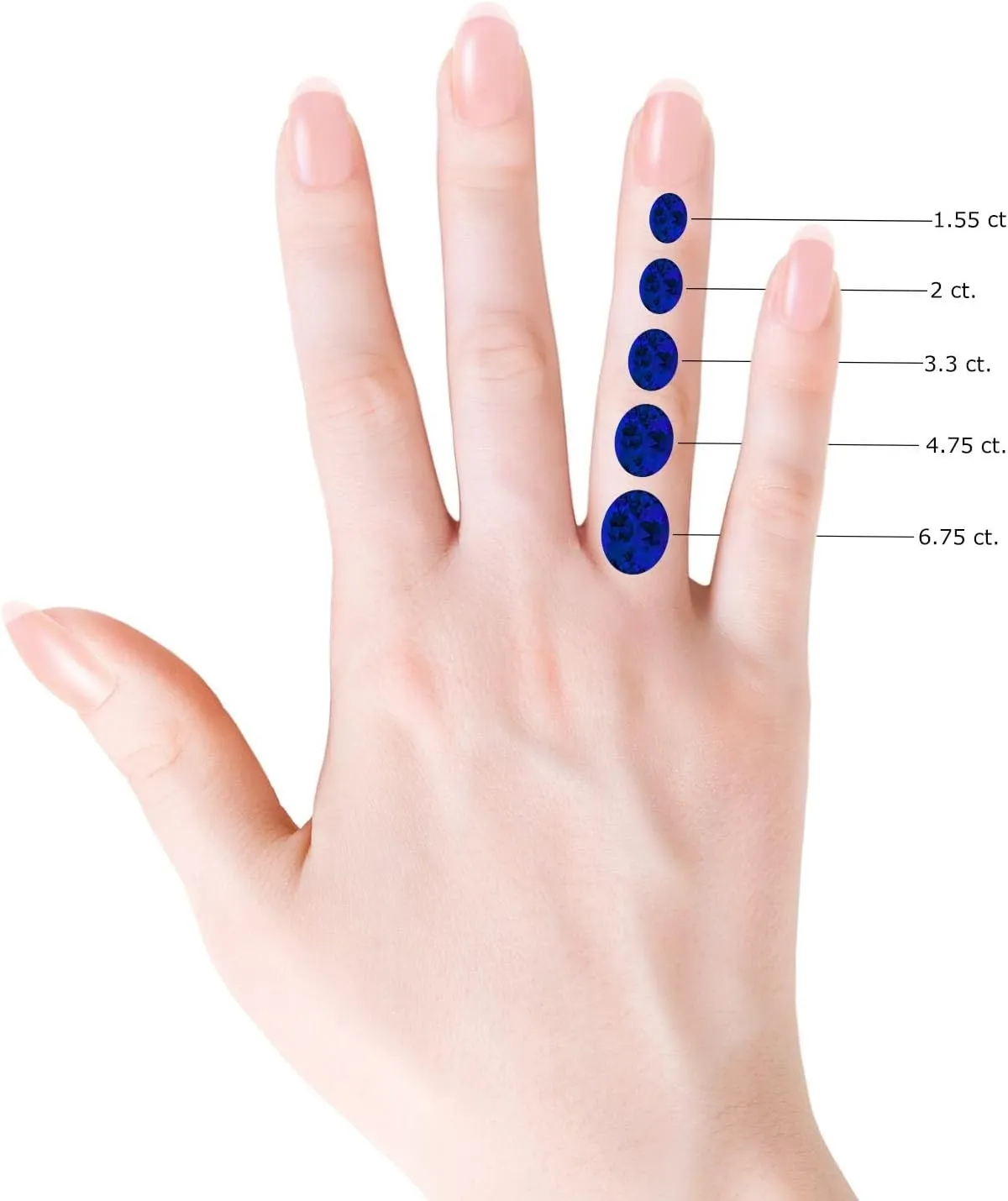 Angara Oval Lab Grown Blue Sapphire Infinity Engagement Ring with Accents in 14K Solid Gold/Platinum | Birthday, Anniversary, Wedding Jewelry Gift for Women