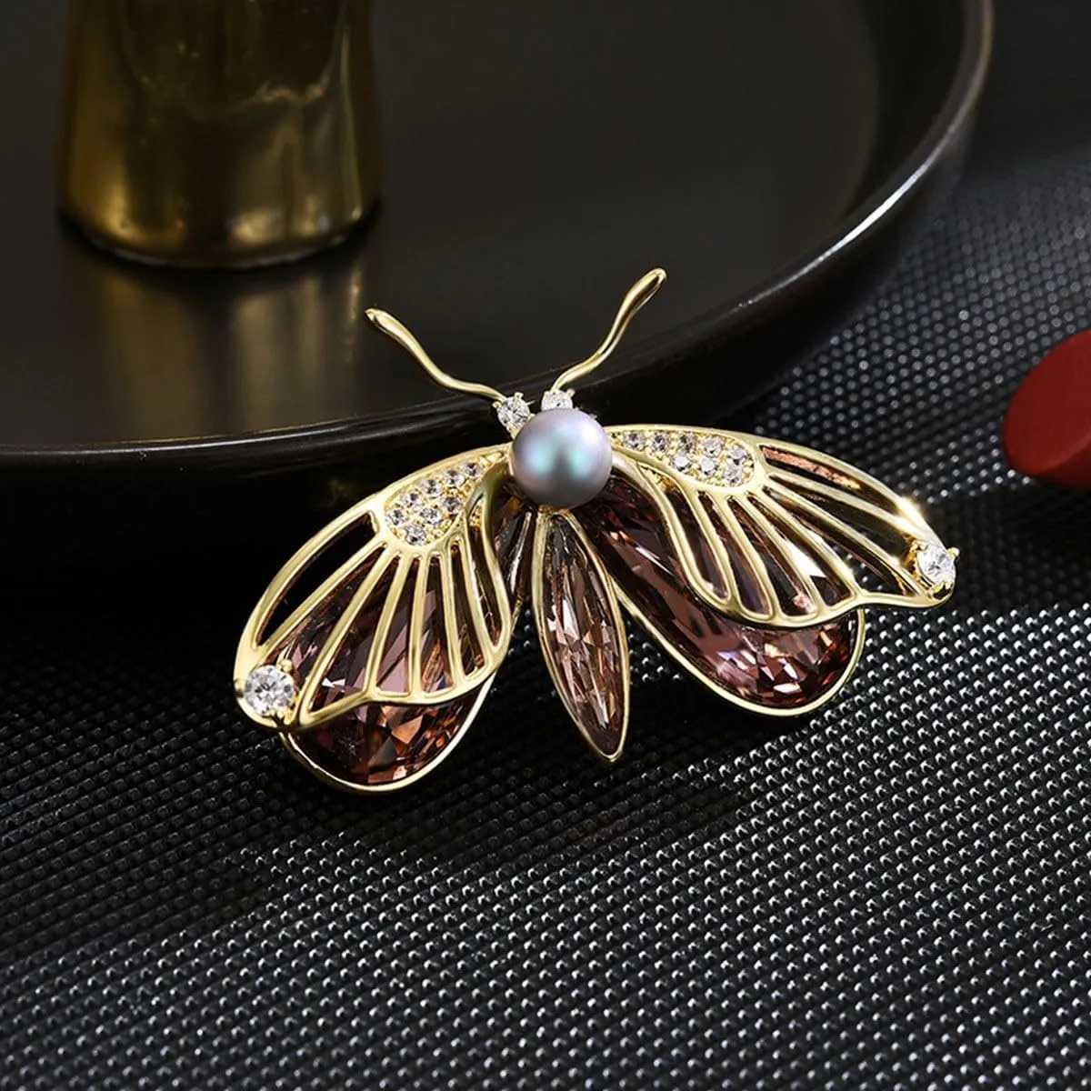 Animal Brooch for Women Austrian Crystal Animal Brooch Pin Rhinestone Animal Brooch Lapel Pin Wedding Jewelry Mother's Day Birthday Gifts for Mom Wife