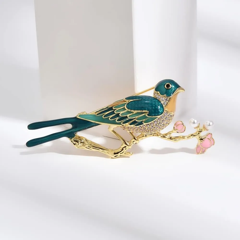 Animal Brooch for Women Girls Rhinestone Animal Brooch Lapel Pin Jewelry Gift for Mom Wife