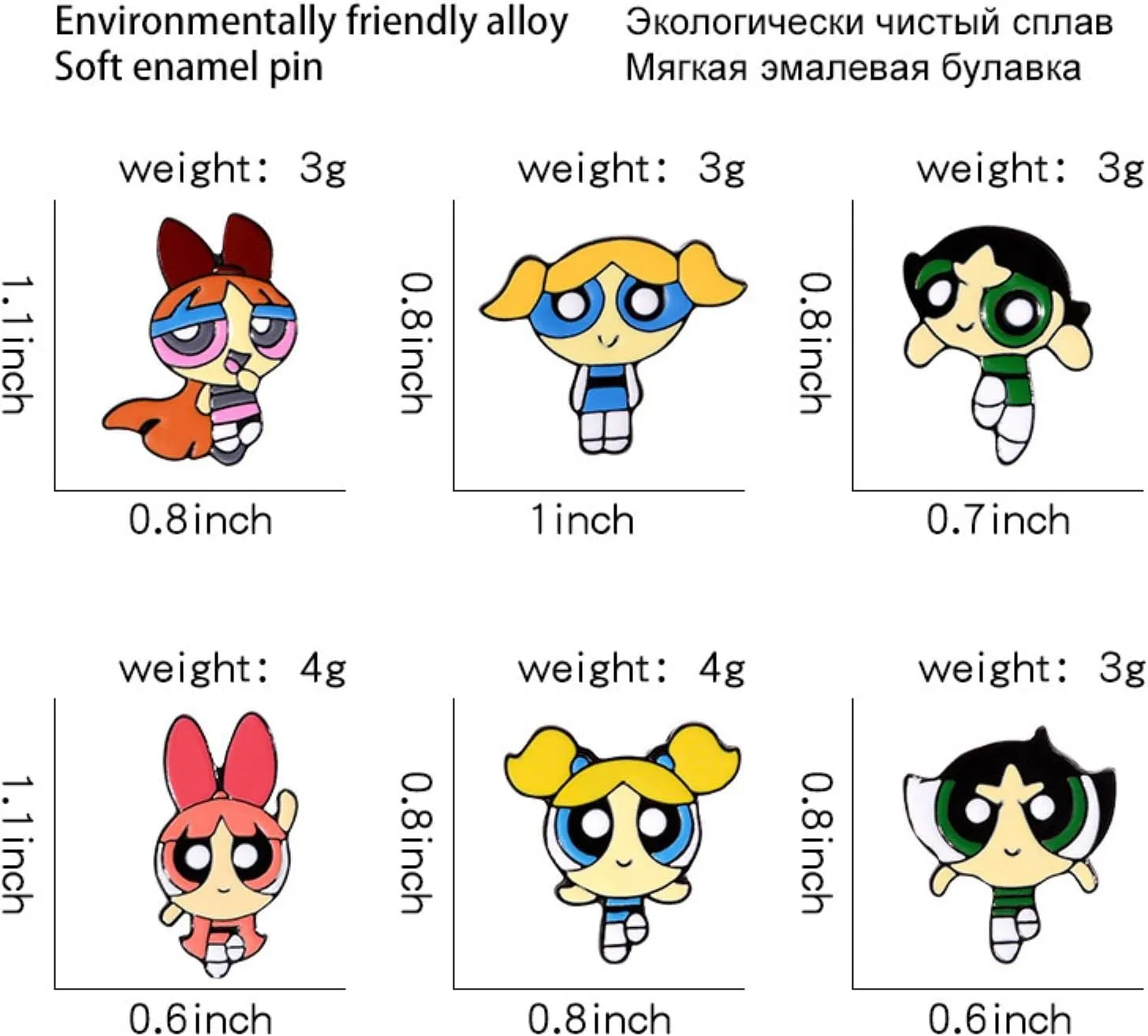 Anime Powerful Girls Cute Cartoon Comics Brooch for Women Brooch Pin Metal Collar Brooches Kids Pines Badge Bag Lapel