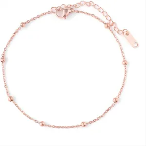 Anklet for Women Gold Chain 14K Gold Plated Adjustable Ankle Bracelets for Women, Dainty Boho Beach Summer Foot Jewelry Ankle Bracelet for Girls Teen