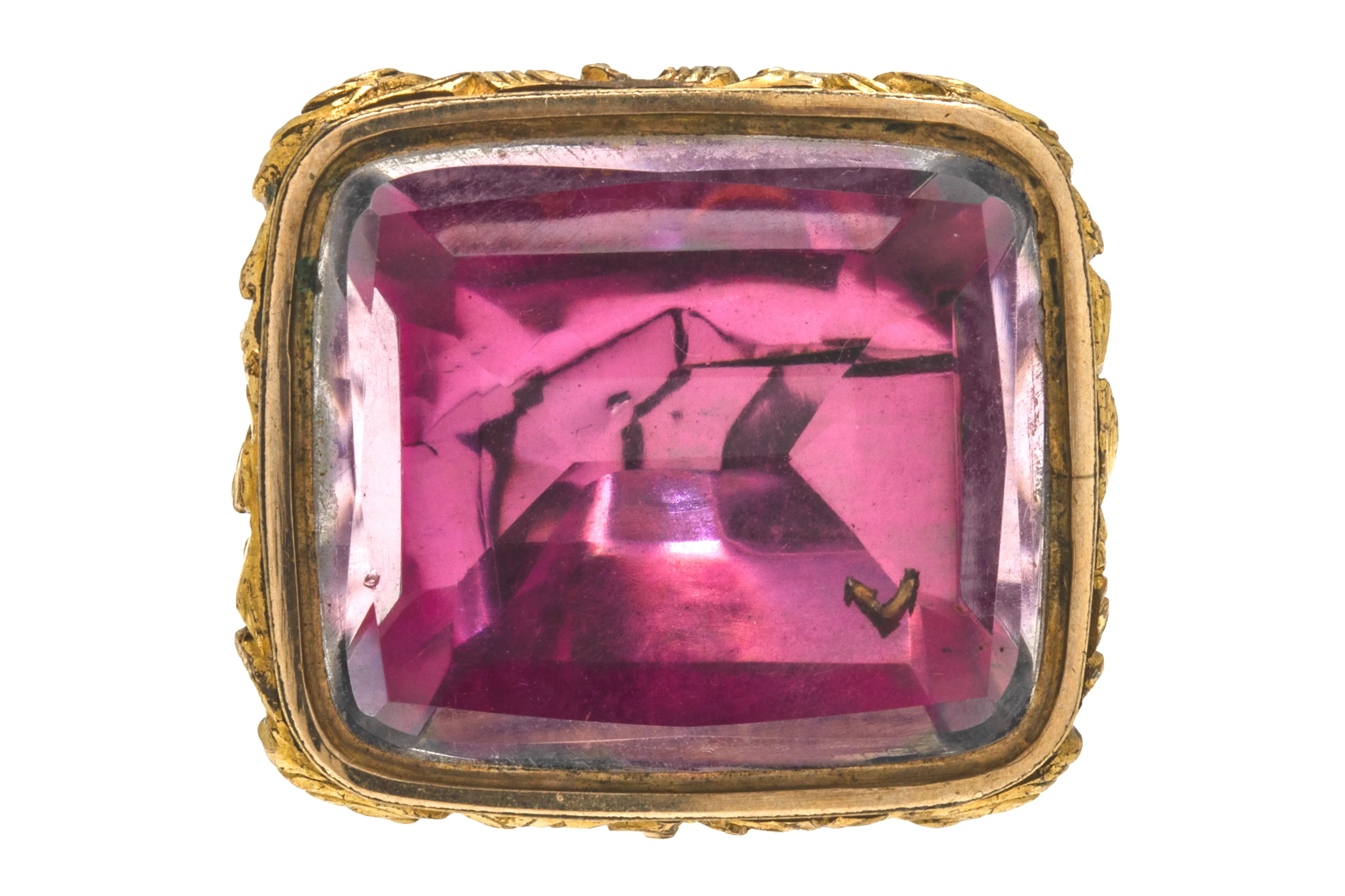 Antique Foiled Rock Crystal Fob Pendant, 19.80ct