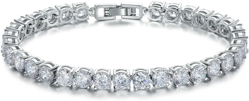 ASHMITA Tennis Crystal Bracelet for Women Charm Men Rose Gold Zirconia Bracelets Gift Jewelry