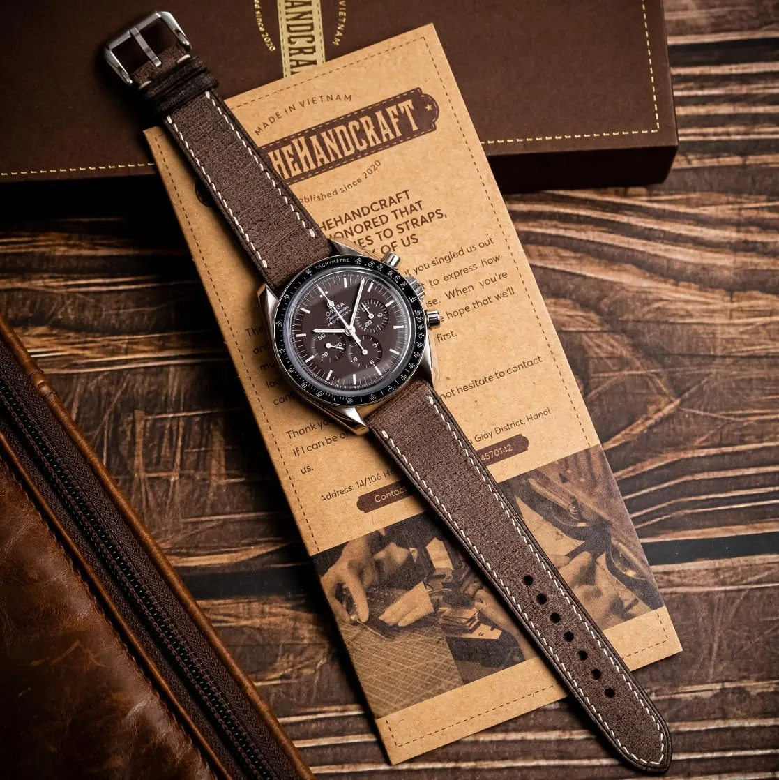 Babele Full Grain Leather Handmade Watch Band For Men and Women - Premium Italian Genuine Quick Release Watch Strap - Replacement Band - 18mm 19mm 20mm 21mm 22mmm