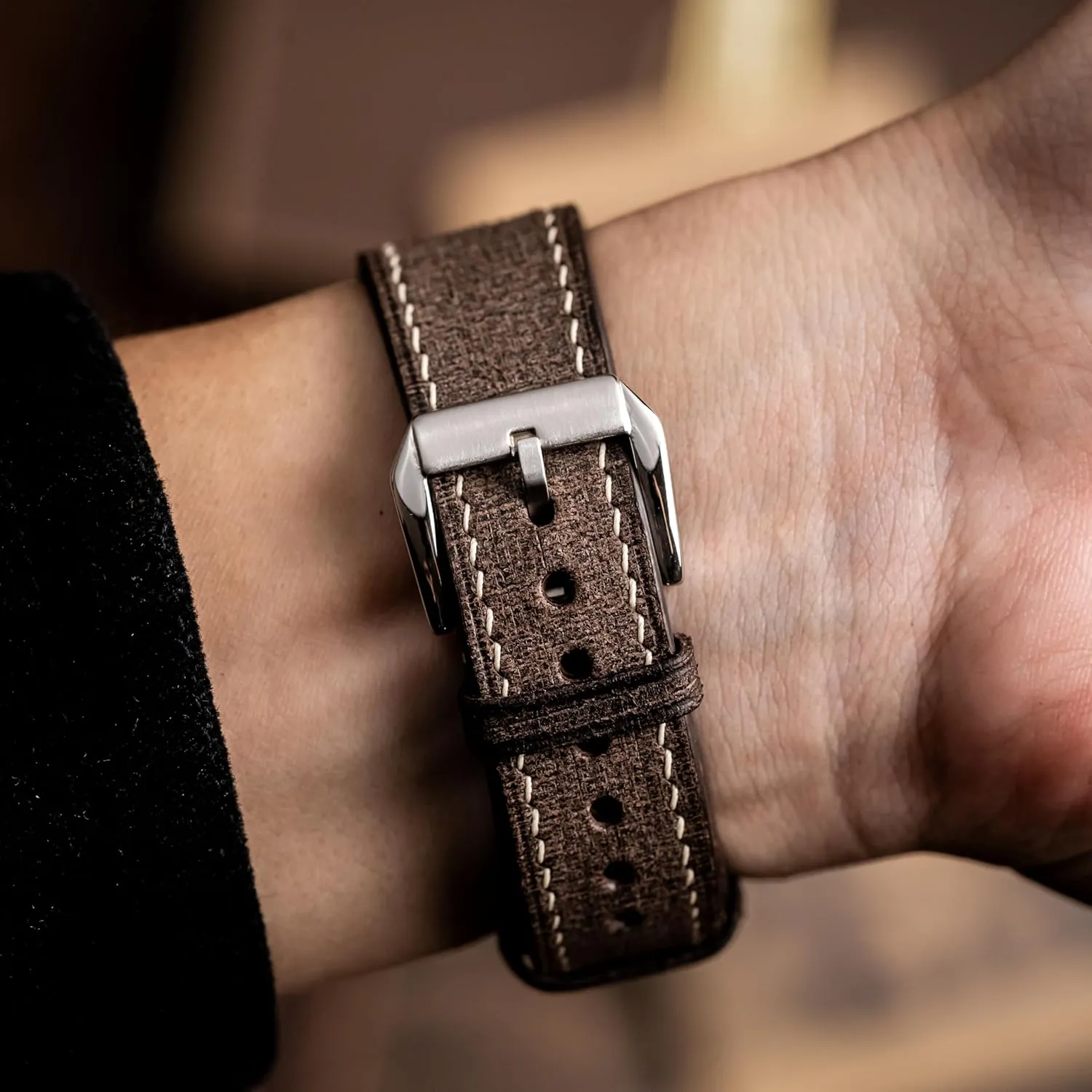 Babele Full Grain Leather Handmade Watch Band For Men and Women - Premium Italian Genuine Quick Release Watch Strap - Replacement Band - 18mm 19mm 20mm 21mm 22mmm