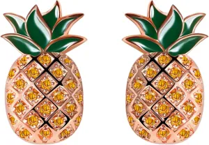 Be Like A Pineapple - Stainless Steel Sparkle Pineapple Earrings For Women - Hawaiian Ivf Summer Beach Pierced Jewelry - Best Friend Graduation Christmas Mother Day Valentine Birthday Gifts