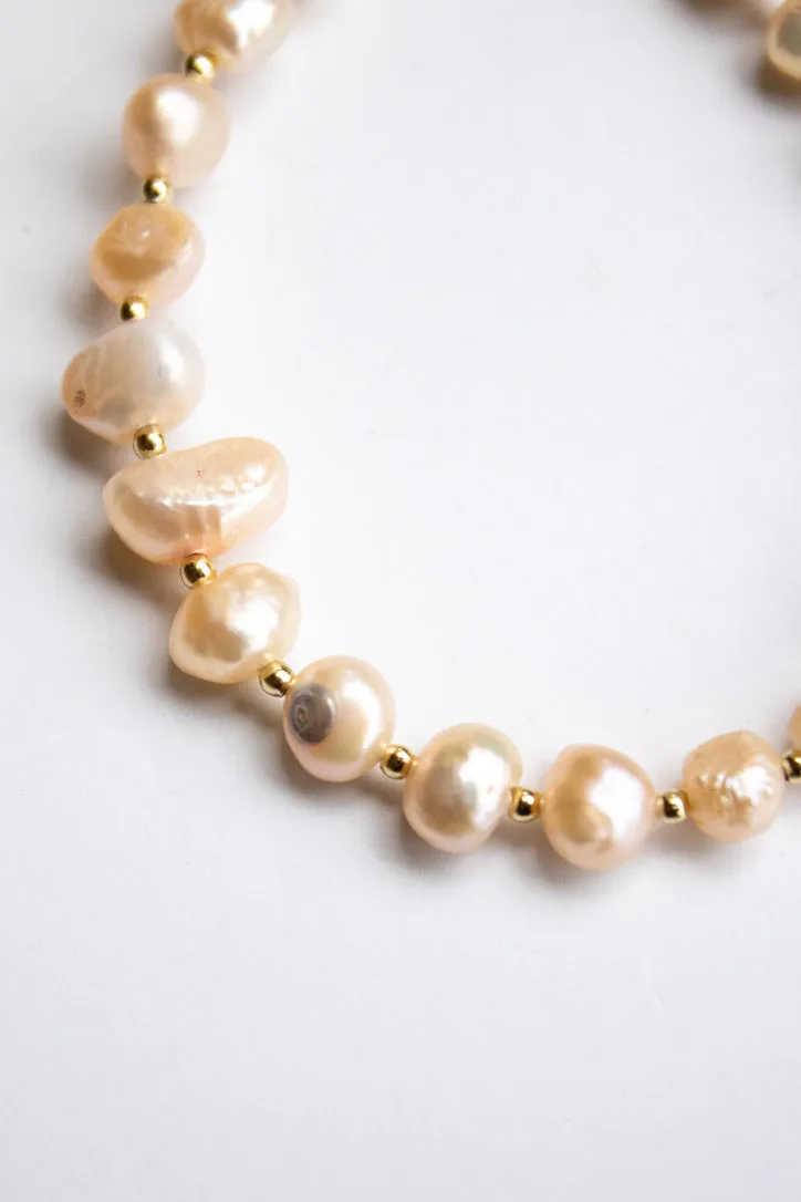 Beach Pebbles Pearl Pull Bracelet
