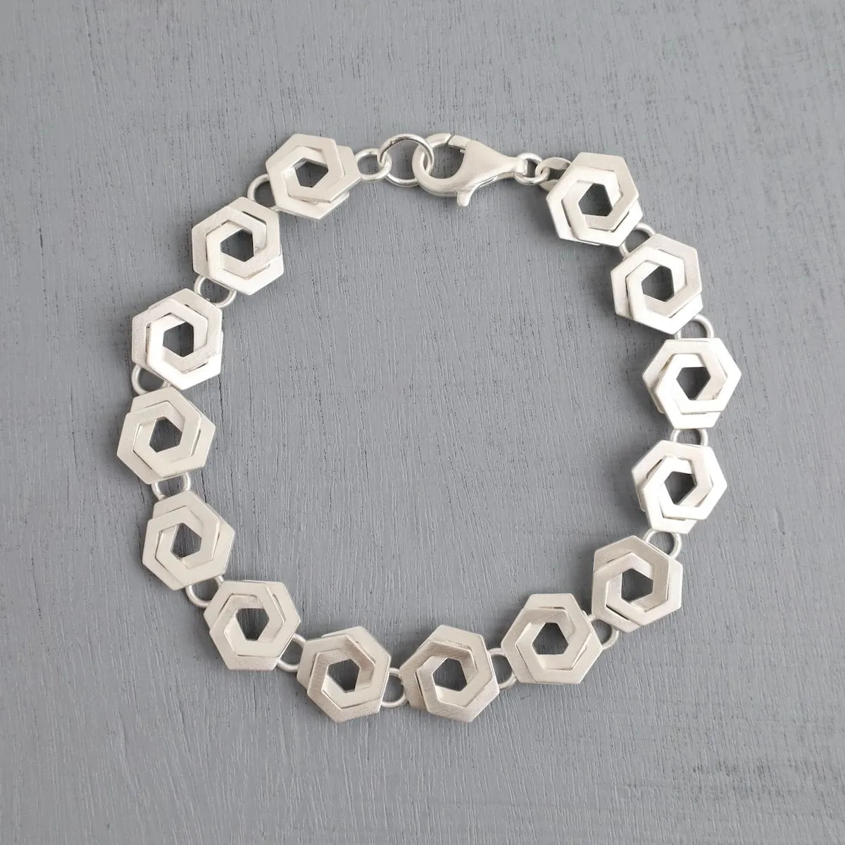Bee Mine Double Hex Link Bracelet