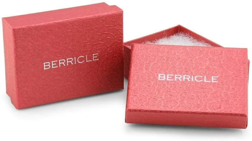 BERRICLE Sterling Silver Dome Fashion Hoop Huggie Earrings for Women, Cubic Zirconia CZ, Rose/Yellow Gold Flashed, Small/Medium Size (0.5-1 Inch)