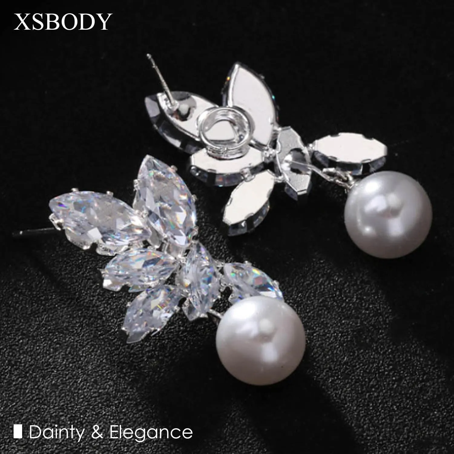 Big Silver Chandelier Earrings for Women Dangling Bling Large Rhinestone Earrings Formal Jewelry