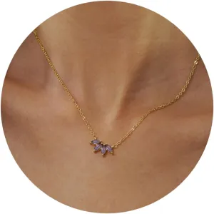 Birthstone Necklace for Women Girls Birthday Gifts 12 Months Diamond Birthstone Necklace Dainty Crystal Gifts for Women Anniversary Necklace Girls Mother Wife Daughter Girlfriend Her