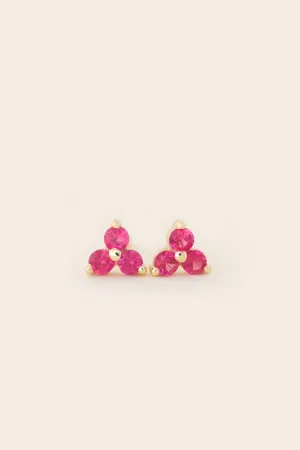 BIRTHSTONE STUDS- July/Ruby