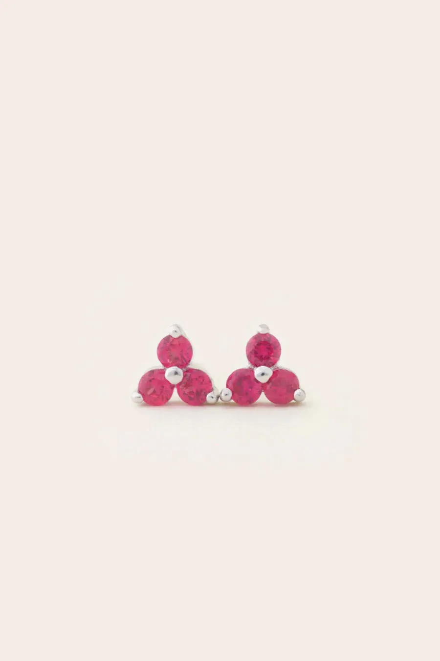 BIRTHSTONE STUDS- July/Ruby
