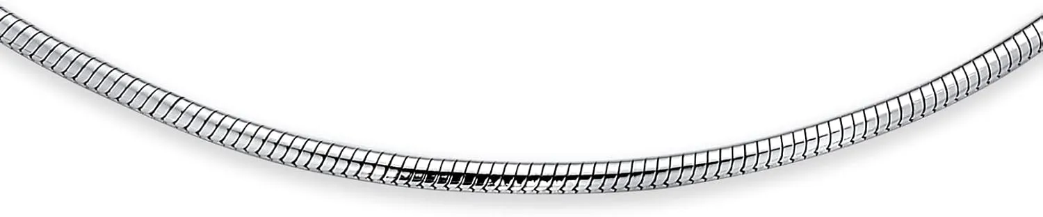 Bling Jewelry Unisex Simple Plain Snake Chain Anklet Strong Ankle Bracelet For Women Teen .925 Sterling Silver Made In Italy 9 or 10 Inch 1.5MM Plus Size Bracelets For Men