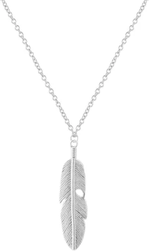 Bohemian Feather Leaf Y-Necklace for Women,925 Silver Plated Layered Jewelry,Adjustable Dainty Pendant Gift with Rose Gold,Silver Chain