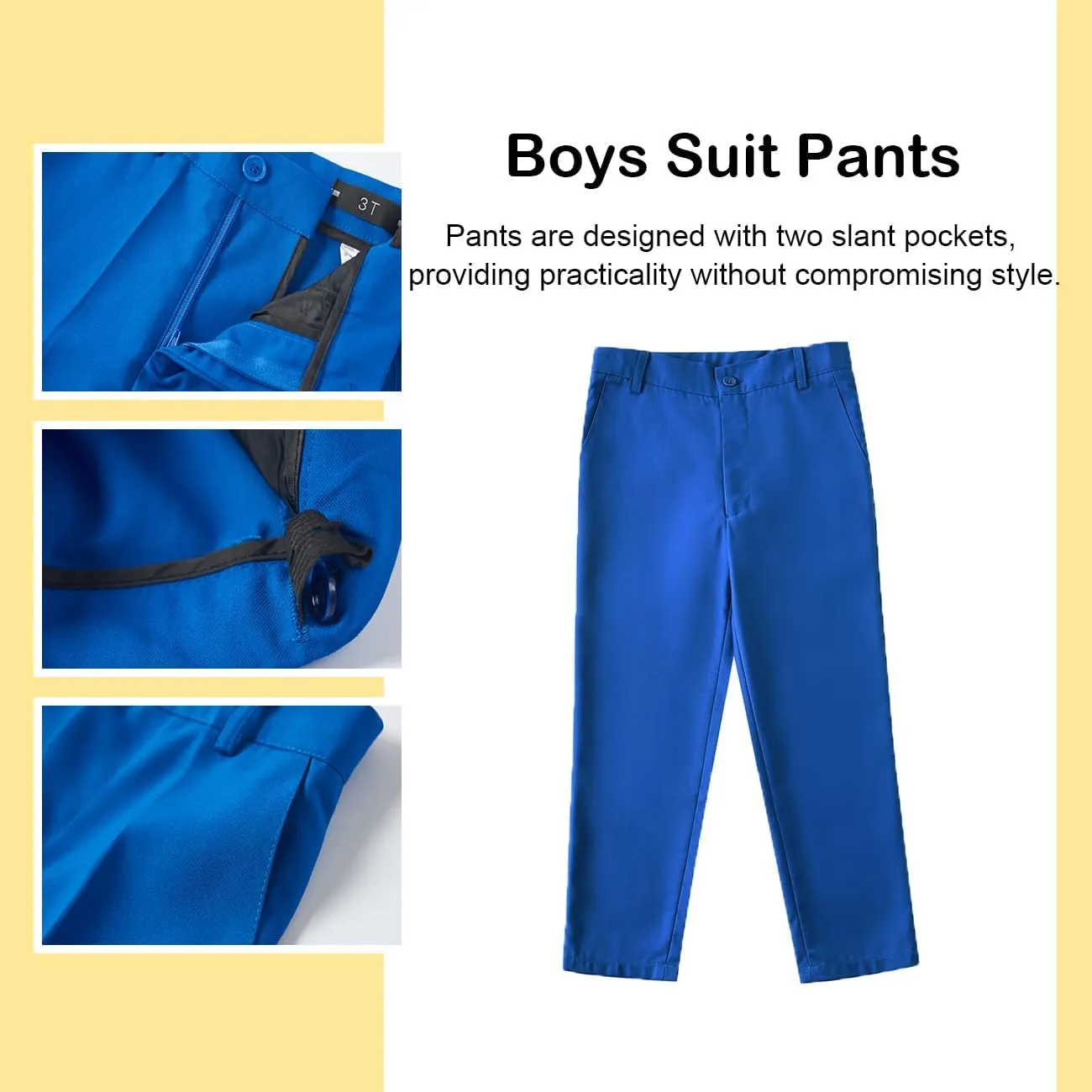 Boys Suit, Kids Formal Tuxedos for Boy Vest and Pants Set, Teen Boys Dress Clothes for Wedding