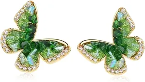 Butterfly Earrings for Women Butterfly Stud Earrings Post Earrings Jewelry Birthday Christmas Gifts