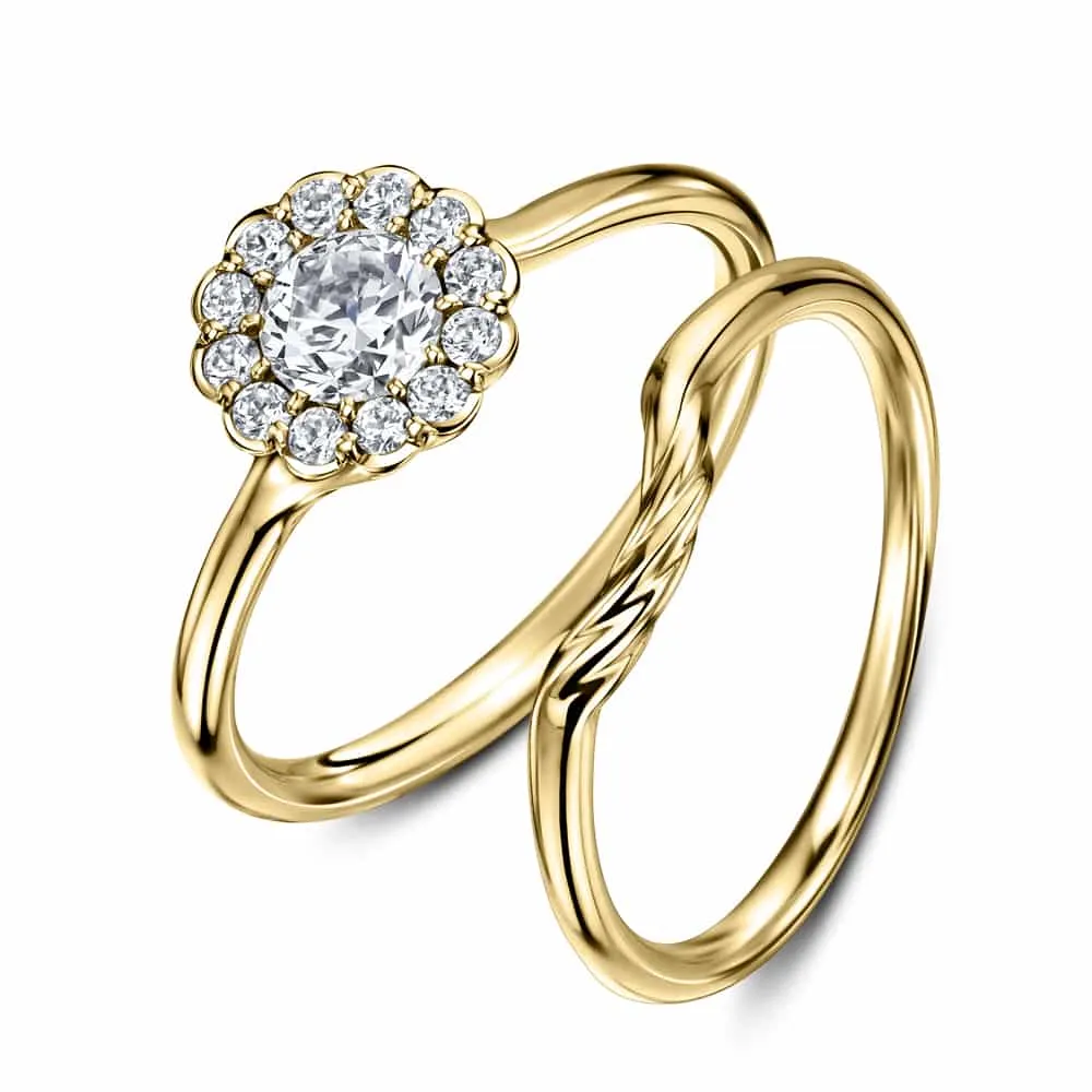 Cannelé Twist Plain Wedding Ring