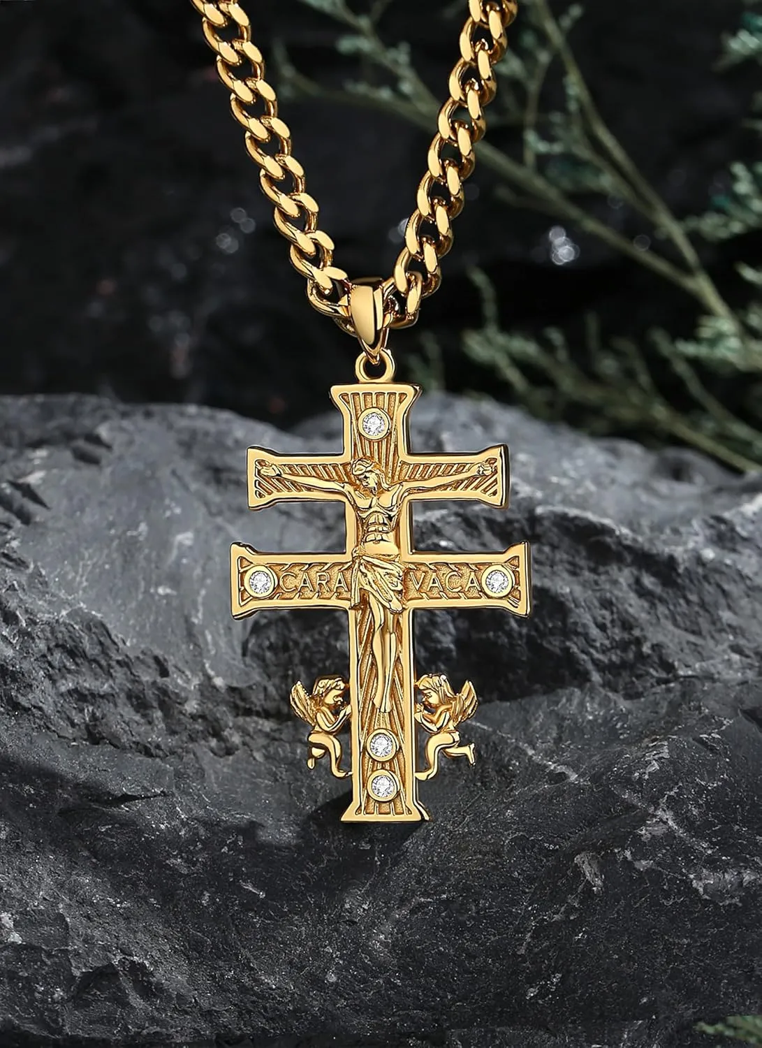 CELESTIA 925 Sterling Silver St. Michael/St. Christopher/St. Benedict/St. Gabriel/Virgin Mary/Jesus/Caravaca/Metatron/Seal of Seven Archangel Medals for Men Women Religious Gifts