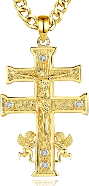CELESTIA 925 Sterling Silver St. Michael/St. Christopher/St. Benedict/St. Gabriel/Virgin Mary/Jesus/Caravaca/Metatron/Seal of Seven Archangel Medals for Men Women Religious Gifts