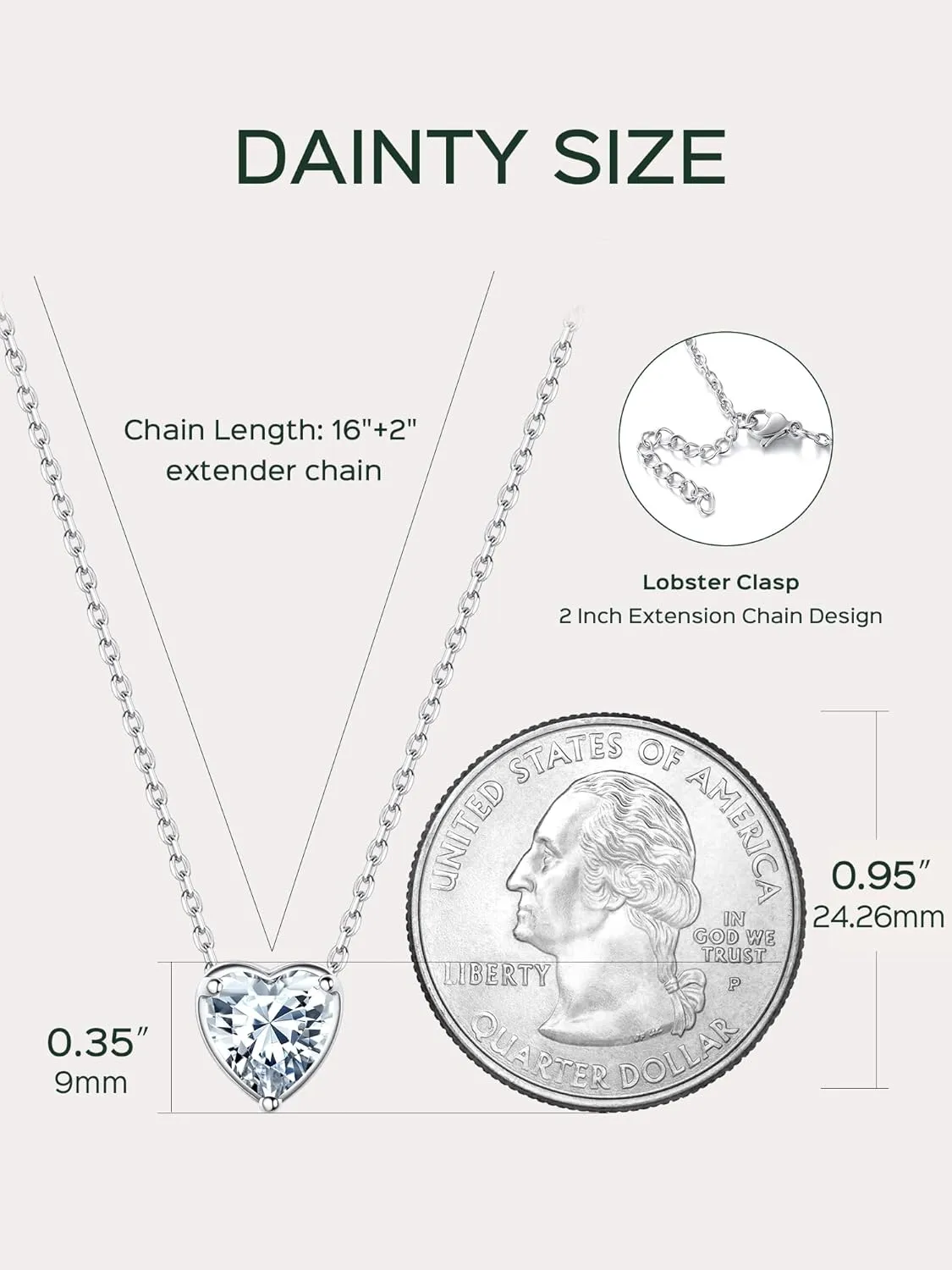 ChicSilver 925 Sterling Silver 12 Months Sparkling Round Cut Created Birthstone Pendant Necklace, 16 Inch Rolo Chain (with Gift Box)