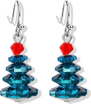 Christmas Earrings for Women Pink Christmas Tree Earrings Christmas Santa Claus Elk Bowknot Bell Dangle Earrings Holiday Earrings Trendy Stuff Christmas Gift 2024