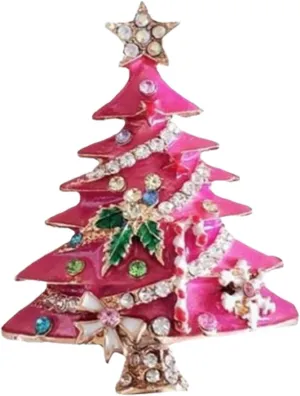 Christmas Tree Brooch Vintage Colored Rhinestone Christmas Tree Lapel Pins Crystal Christmas Enamel Pin Sparkling Christmas Jewelry Pins for Women Girls