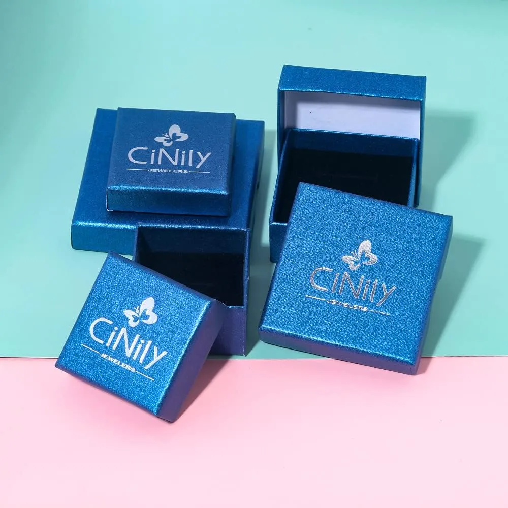 CiNily Gold Rings 14K Gold Plated Created Opal Rings for Women Engagement | Wedding | Eternity Bands Cubic Zirconia Promise Rings for Her Diamond Accents Ring Size 6-10.5