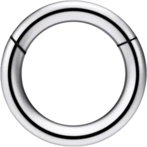 Cisyozi 8G 6G 4G 2G Titanium Septum Rings Hinged Ear Gauges Hoop Earrings Clicker Stretching kit Hypoallergenic Medical Implant Septum Nose PA Rings Piercing Jewelry Women Men 12mm 14mm 16mm 19mm
