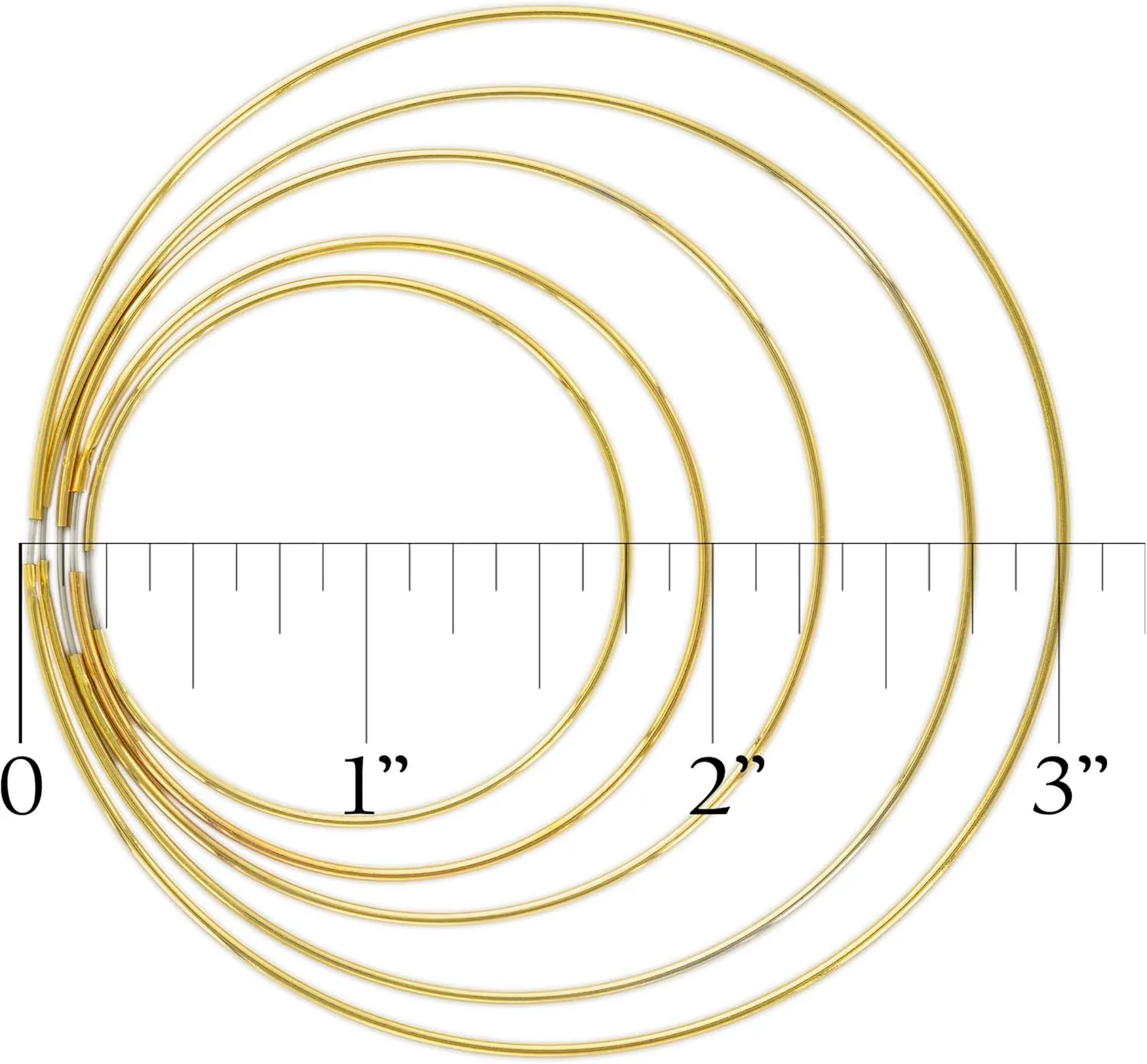 Columbus 14K Gold or Rhodium Dipped Endless Hoops with Sterling Silver Posts - Wire Thin Plated Infinity Hoop Earrings with 925 Post - 40, 50, 60, 70, 80 mm