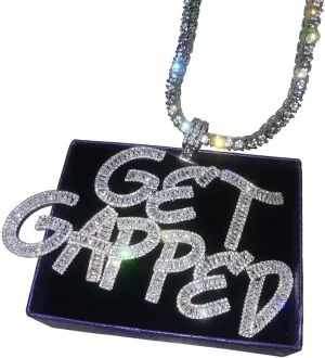 Custom Iced Out Nameplate Necklace Tennis Chain Cubic Zircon letters Pendant Hip Hop Name Choker Charm 18K Gold Silver Color Hip Hop Jewelry Gift for him/her