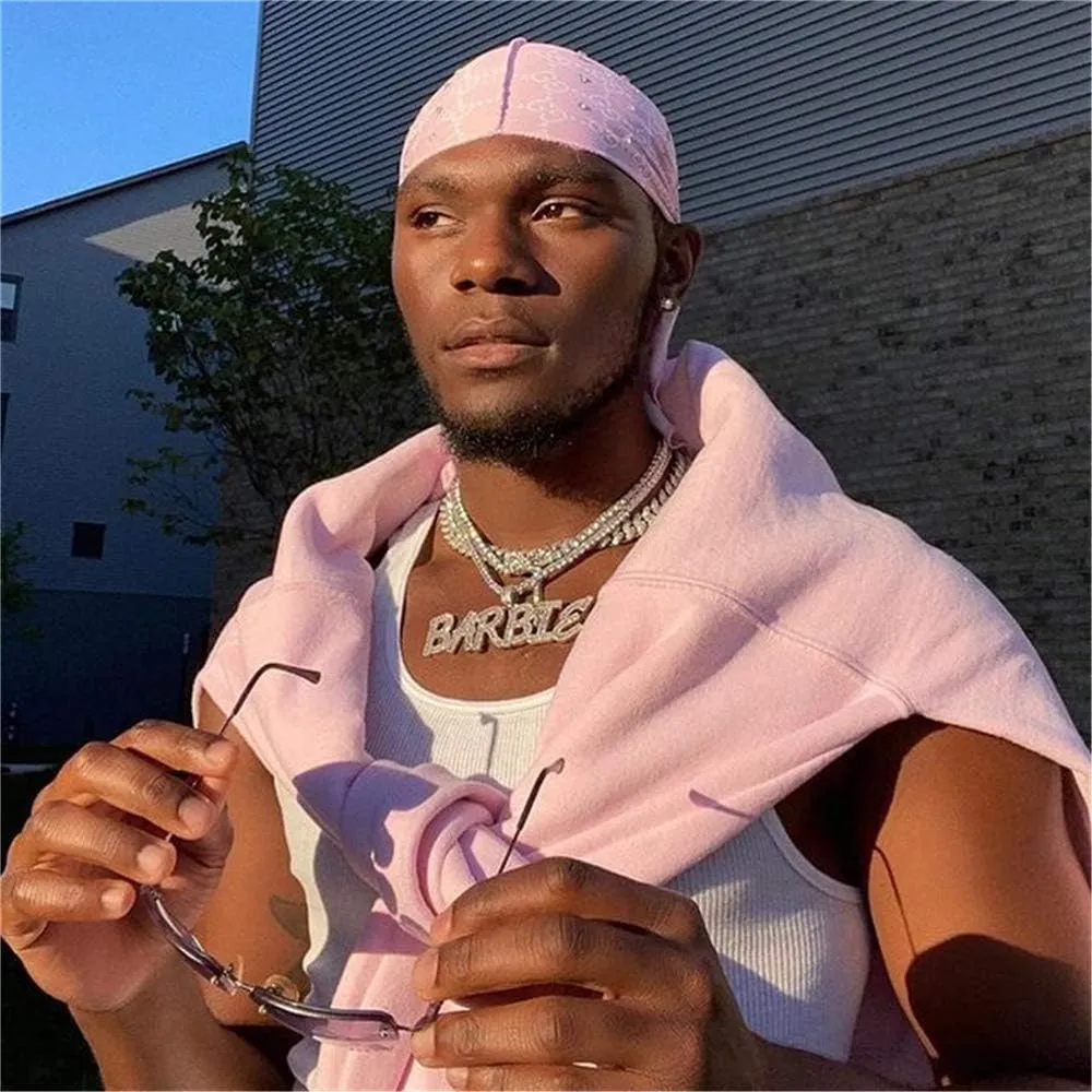Custom Iced Out Nameplate Necklace Tennis Chain Cubic Zircon letters Pendant Hip Hop Name Choker Charm 18K Gold Silver Color Hip Hop Jewelry Gift for him/her